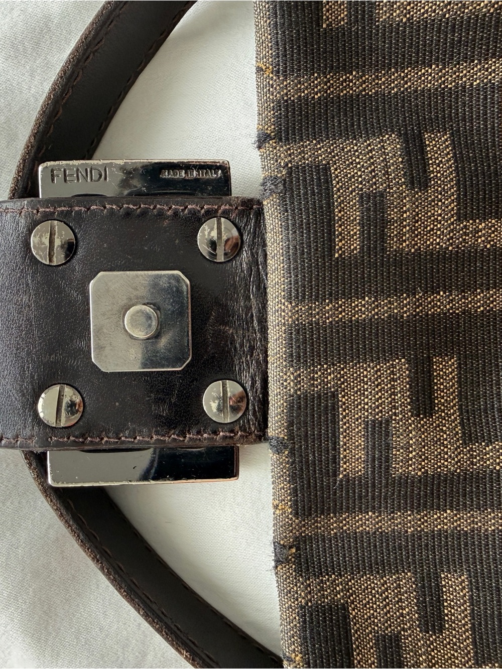 Fendi Brown Monogram Shoulder Bag - Picture 4 of 10